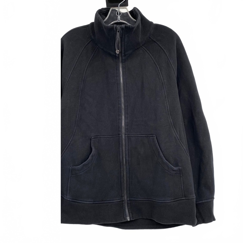 Lululemon Black Zip-Up Sweatshirt | Women’s M Cotton-Polyester